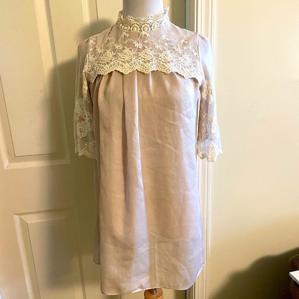 Elegant Ivory mini dress